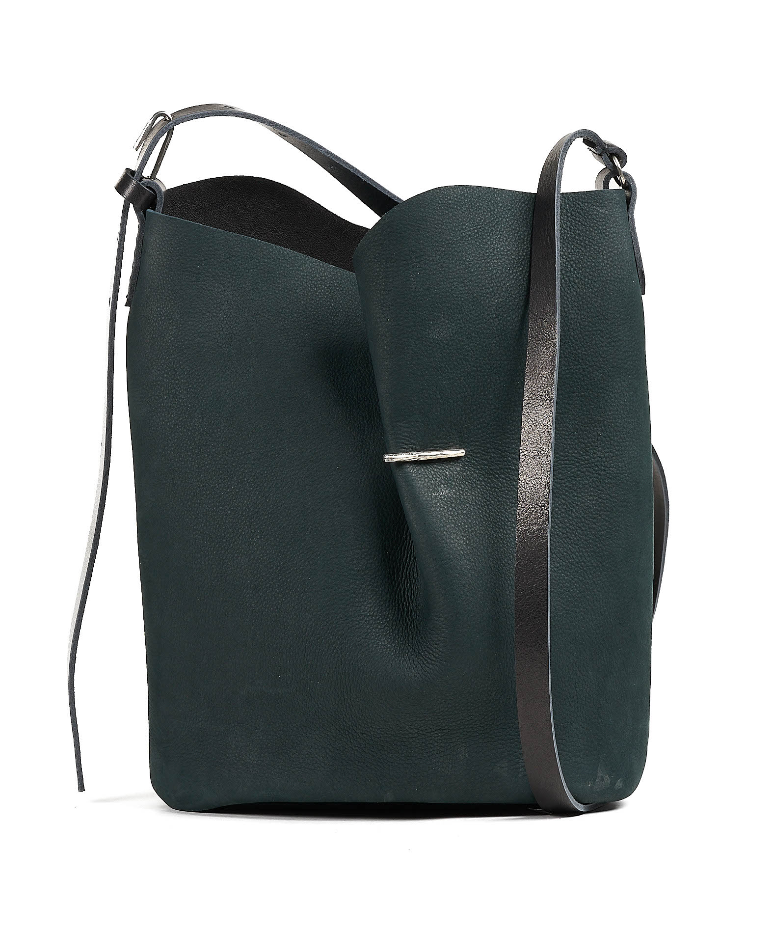 daniele basta leather and silver bags - FRONT